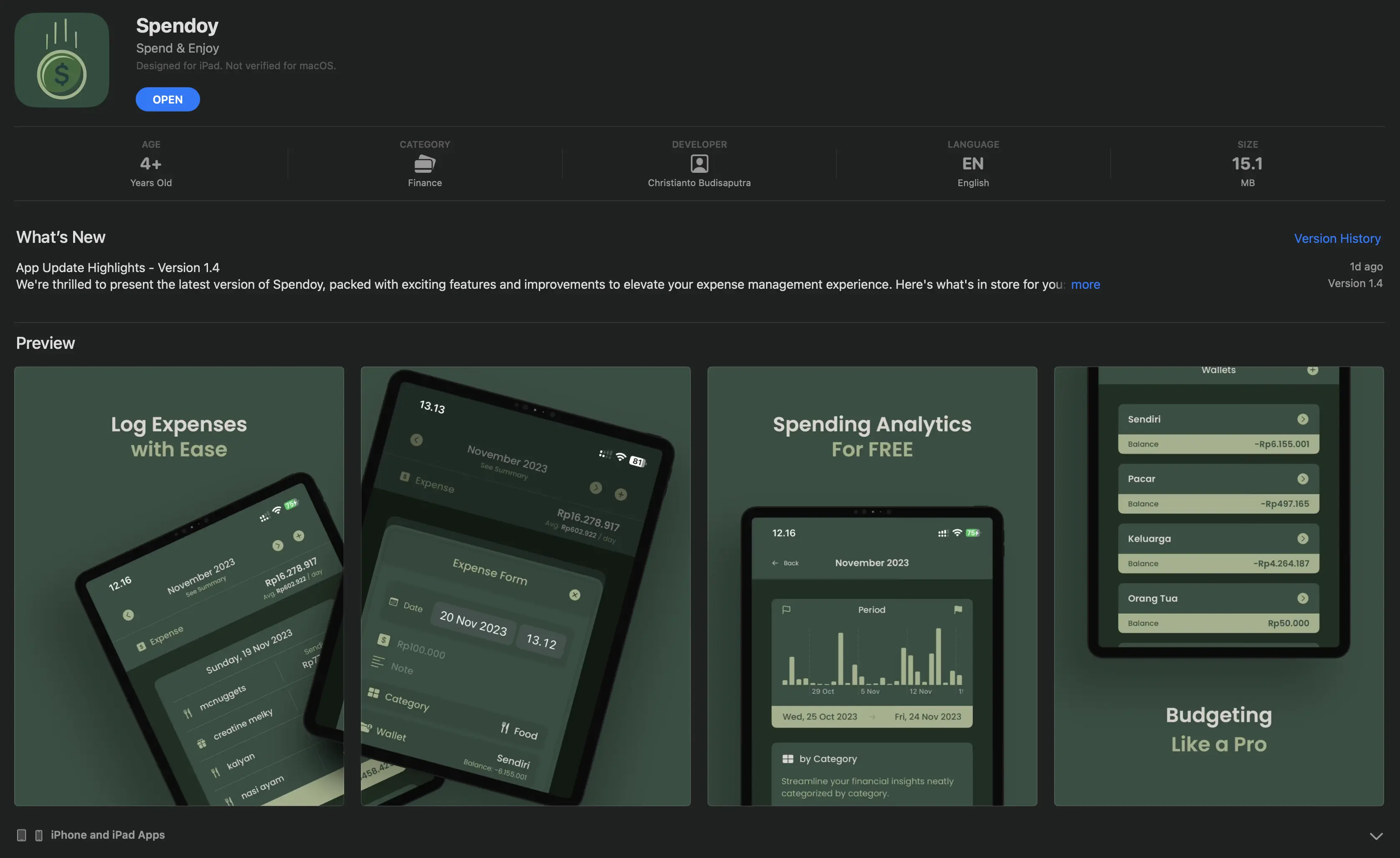 Spendoy: Expense Tracking iOS App
